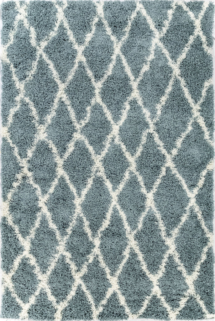 Trans Ocean Rio Diamonds Blue Area Rug Mirror by Liora Manne main image