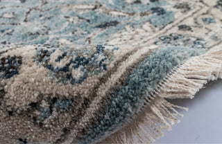 Trans Ocean Calais Oushak Aqua Area Rug Mirror by Liora Manne 