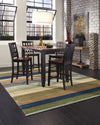 Trans Ocean Oslo Stripes Blue Area Rug by Liora Manne Room Scene Feature