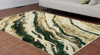 Trans Ocean Calais Dunes Green Area Rug by Liora Manne  Feature