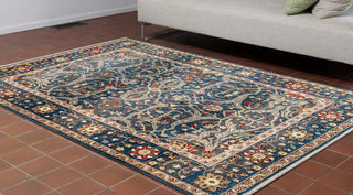 Trans Ocean Calais Oushak Navy Area Rug by Liora Manne  Feature