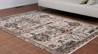 Trans Ocean Calais Brocade Beige Area Rug by Liora Manne  Feature