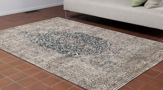 Trans Ocean Jasmine Medallion Blue Area Rug by Liora Manne  Feature