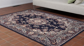 Trans Ocean Meteor Kermin Navy Area Rug by Liora Manne  Feature