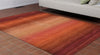 Trans Ocean Ombre Stripes Red Area Rug by Liora Manne 