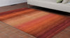 Trans Ocean Ombre Stripes Red Area Rug by Liora Manne 