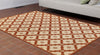 Trans Ocean Riviera Modern Tile Red Area Rug by Liora Manne  Feature