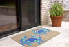 Trans Ocean Frontporch Crabs Blue Area Rug by Liora Manne Room Scene Feature