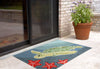 Trans Ocean Frontporch Sea Turtle Blue Area Rug by Liora Manne Room Scene Feature