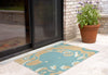Trans Ocean Frontporch Octopus Blue Area Rug by Liora Manne Room Scene Feature