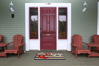 Trans Ocean Frontporch Anchor Navy Area Rug by Liora Manne Room Scene Feature