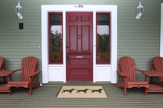 Trans Ocean Frontporch Doggies Natural Area Rug by Liora Manne Room Scene Feature