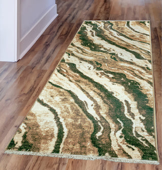 Trans Ocean Calais Dunes Green Area Rug Mirror by Liora Manne 