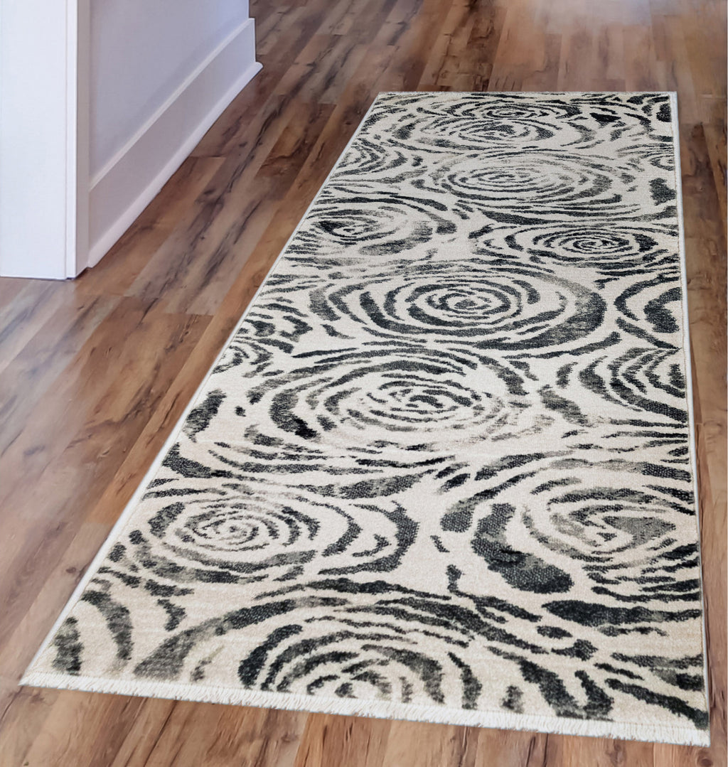 Trans Ocean Calais Galaxy Charcoal Area Rug by Liora Manne  Feature