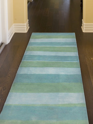 Trans Ocean Piazza Stripes Blue Area Rug by Liora Manne 