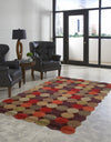 Trans Ocean Amalfi Circles Brown Area Rug by Liora Manne Room Scene Feature