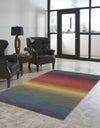 Trans Ocean Ombre Stripes Multi Area Rug by Liora Manne Room Scene Feature