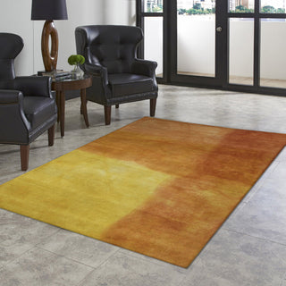 Trans Ocean Piazza Watercolors Orange Area Rug by Liora Manne  Feature