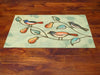Trans Ocean Visions IV Song Birds Green Area Rug by Liora Manne Room Scene Feature