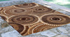 Trans Ocean Marina Circles Brown Area Rug by Liora Manne  Feature