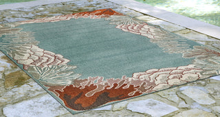 Trans Ocean Riviera Reef Border Area Rug Mirror by Liora Manne 