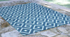 Trans Ocean Riviera Nested Diamond Navy Area Rug by Liora Manne  Feature