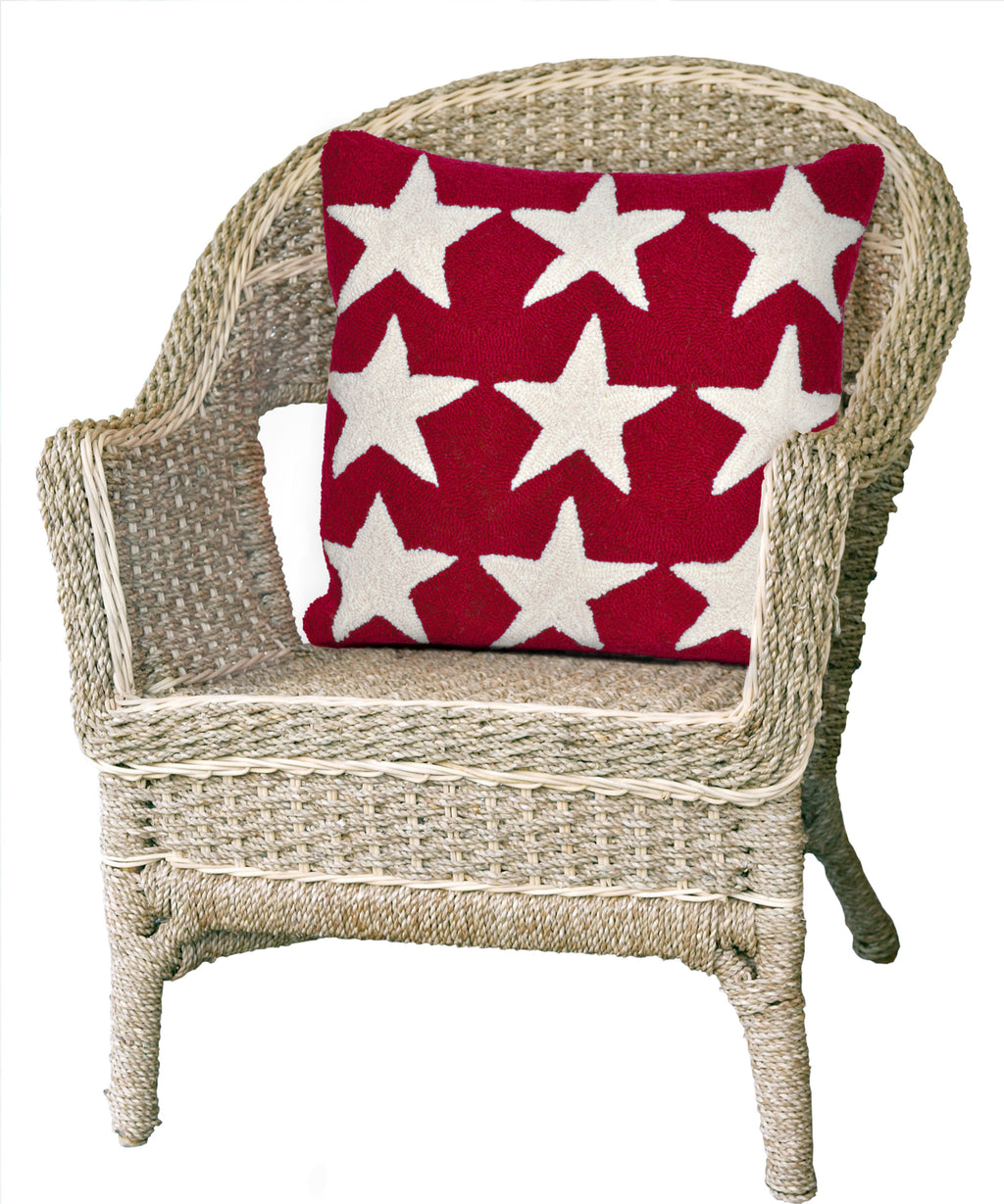 Trans Ocean Frontporch Stars Red by Liora Manne  Feature