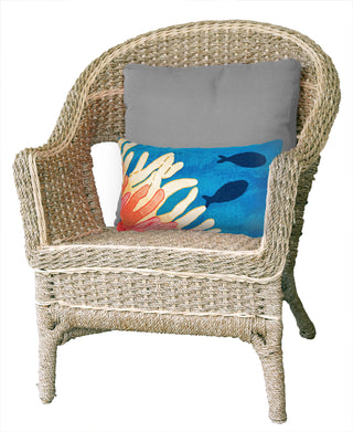 Trans Ocean Visions III Reef and Fish Coral Mirror by Liora Manne 