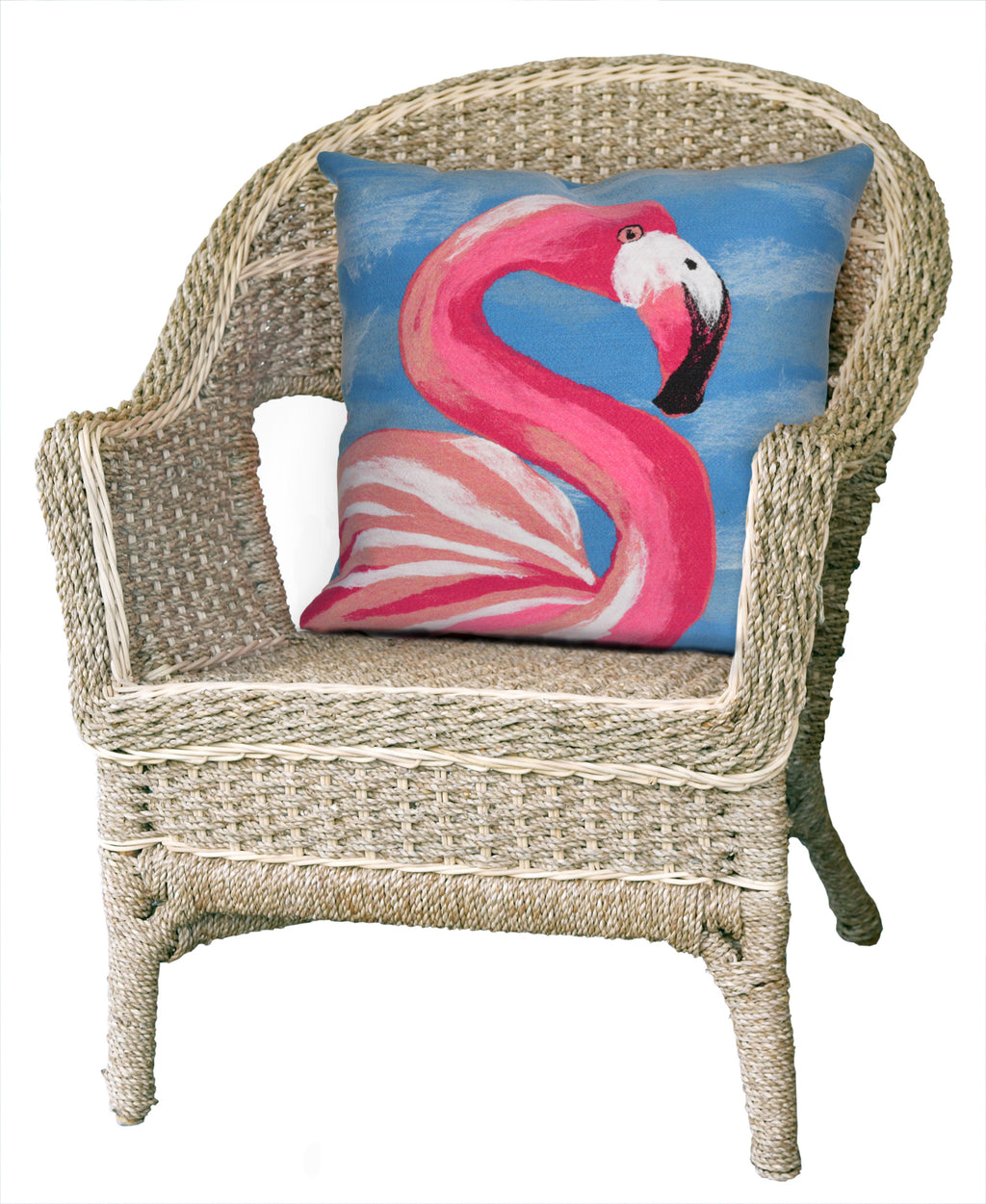 Trans Ocean Visions III Flamingo Blue by Liora Manne  Feature