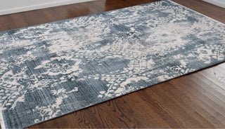 Trans Ocean Calais Damask Blue Area Rug by Liora Manne  Feature