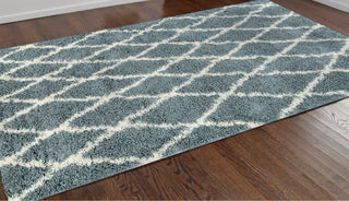 Trans Ocean Rio Diamonds Blue Area Rug by Liora Manne  Feature