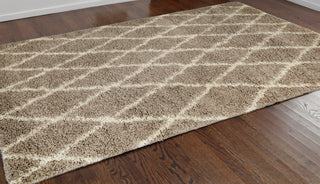 Trans Ocean Rio Diamonds Beige Area Rug by Liora Manne  Feature