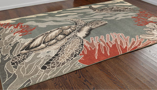 Trans Ocean Riviera Seaturtles Area Rug by Liora Manne  Feature