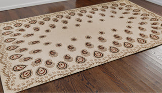 Trans Ocean Riviera Tashi Cream Area Rug by Liora Manne  Feature