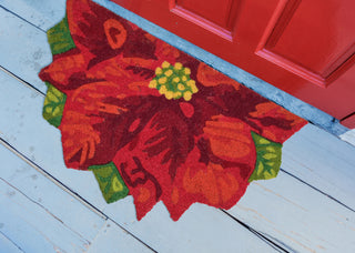 Trans Ocean Natura Poinsettia Red by Liora Manne  Feature