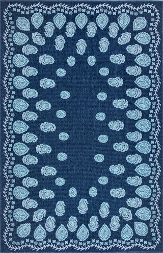 Trans Ocean Riviera Tashi Navy Area Rug Mirror by Liora Manne main image