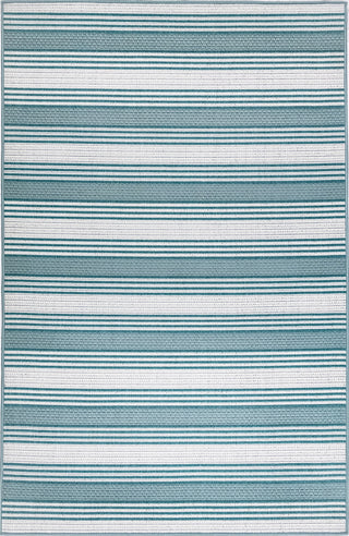 Trans Ocean Riviera Stripe Cool Area Rug by Liora Manne main image