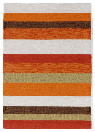 Trans Ocean Ravella Stripe Orange Area Rug Main