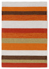 Trans Ocean Ravella Stripe Orange Area Rug by Liora Manne