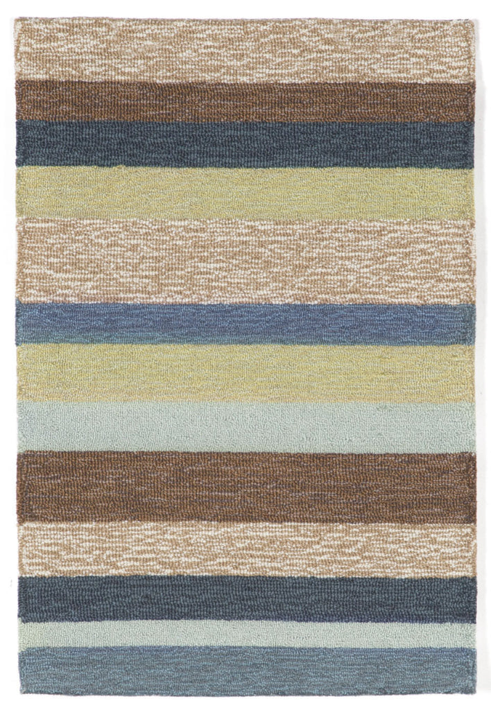 Trans Ocean Ravella Stripe Blue Area Rug 2' 0'' X 3' 0''