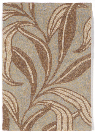 Trans Ocean Ravella Leaf Blue Area Rug Main