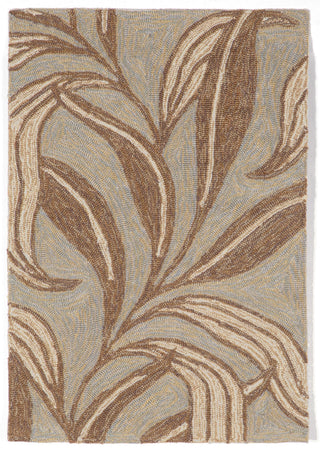 Trans Ocean Ravella Leaf Blue Area Rug by Liora Manne