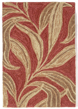 Trans Ocean Ravella Leaf Red Area Rug 2' 0'' X 3' 0''