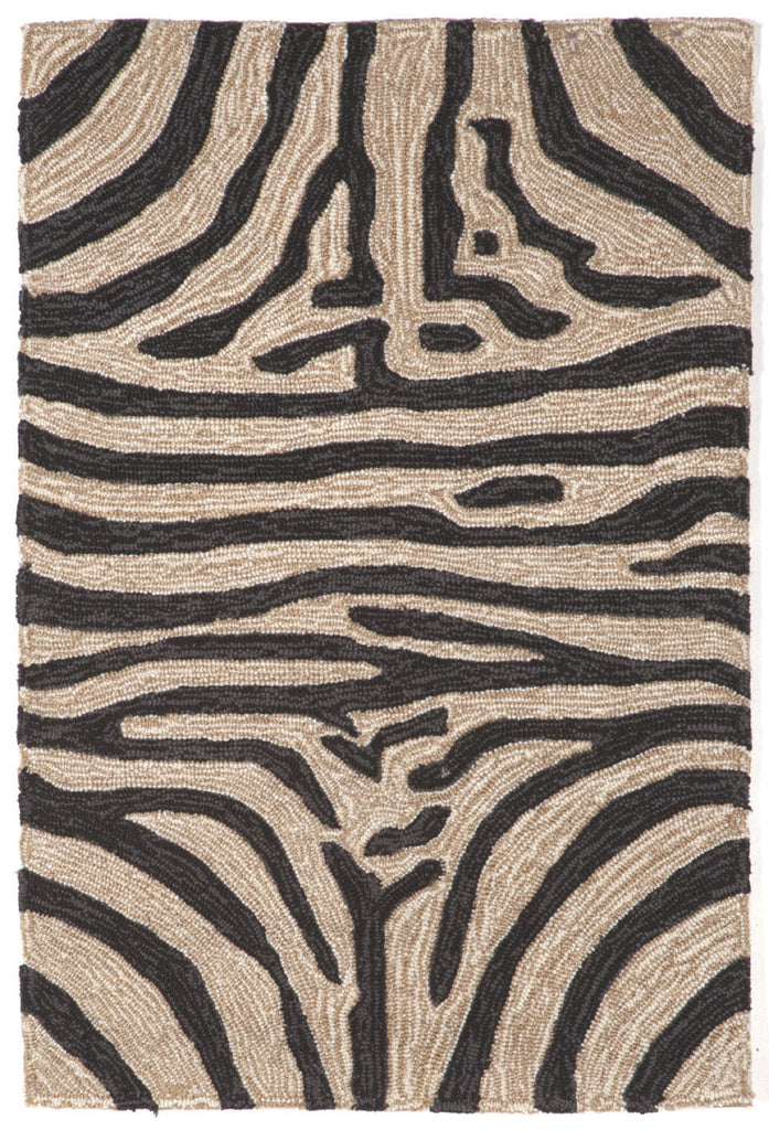 Trans Ocean Ravella Zebra Black Area Rug 2' 0'' X 3' 0''