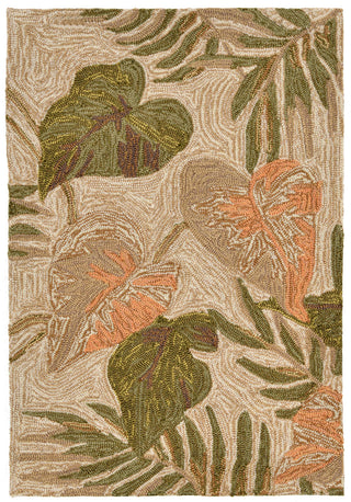 Trans Ocean Ravella Tropical Leaf Natural Area Rug Main