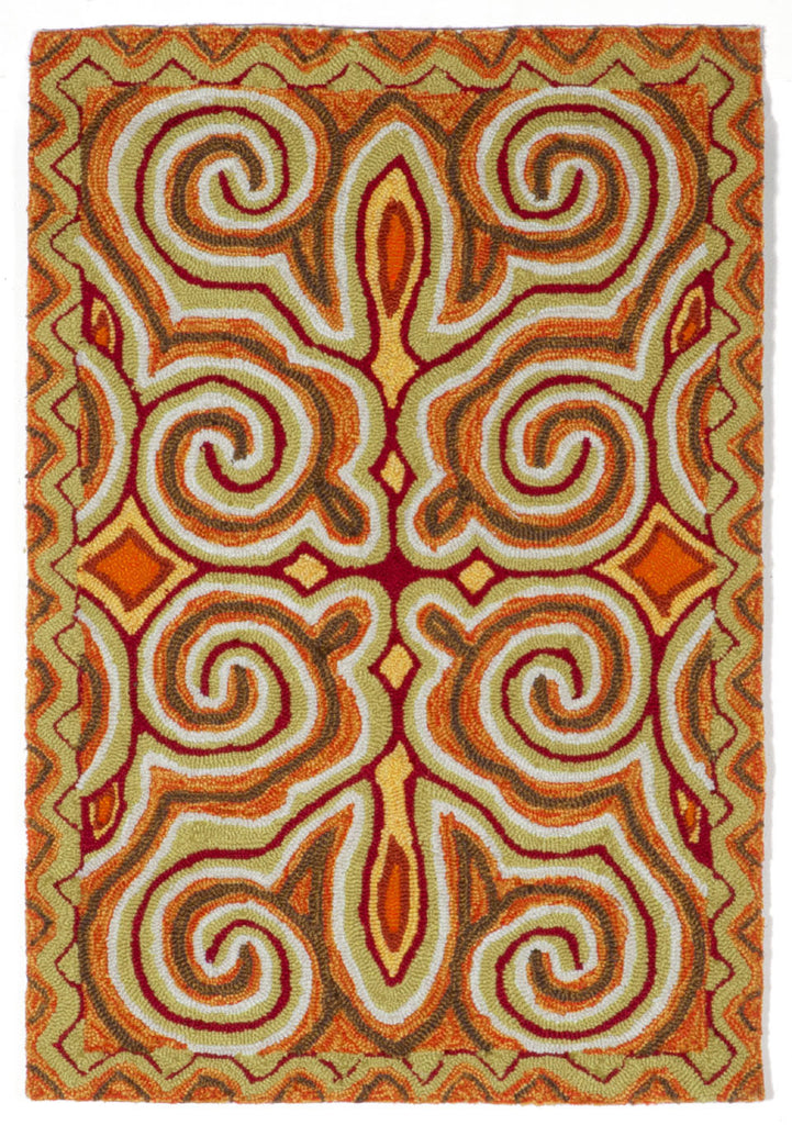 Trans Ocean Ravella Kazakh Orange Area Rug main image