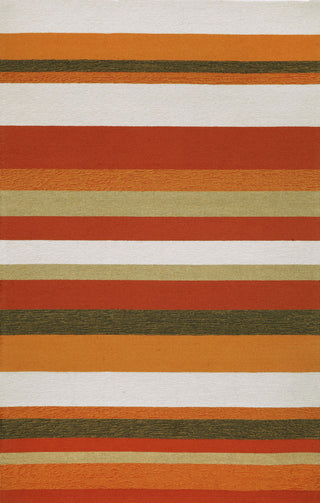 Trans Ocean Ravella Stripe Orange Area Rug main image