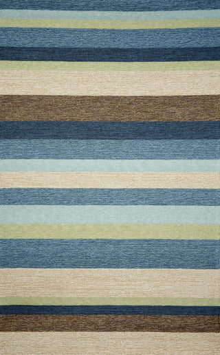 Trans Ocean Ravella Stripe Blue Area Rug main image