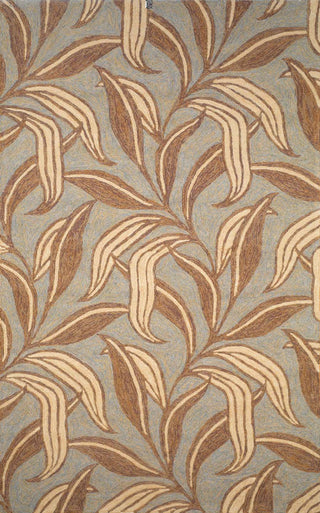 Trans Ocean Ravella Leaf Blue Area Rug main image