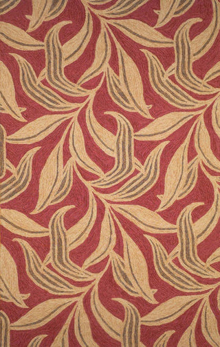 Trans Ocean Ravella Leaf Red Area Rug 5' 0'' X 7' 6''